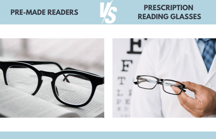 Differences between Pre-made Readers and Prescription Reading Glasses